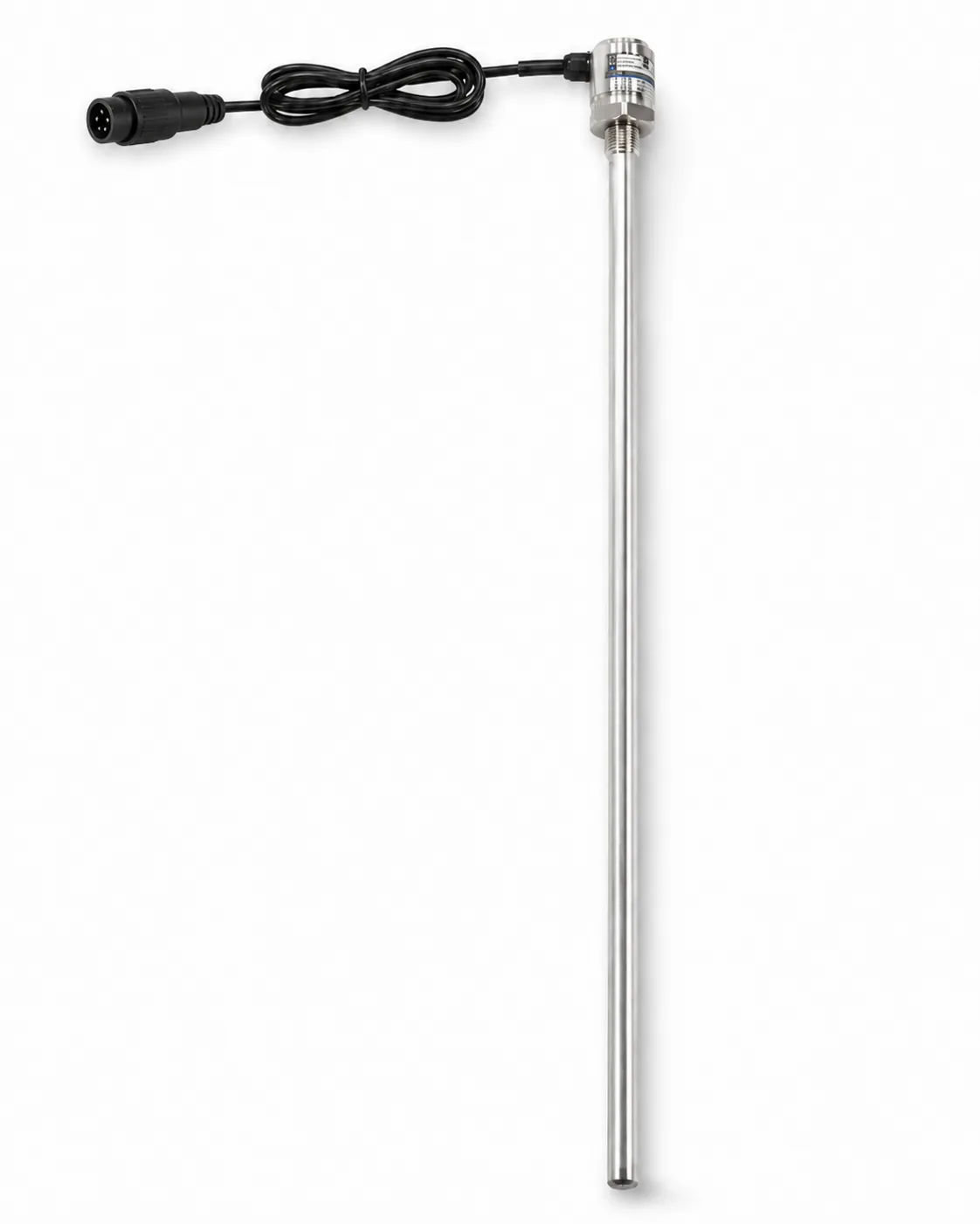 Cryogenic liquid nitrogen level sensor with stainless rod and 5-pin connector
