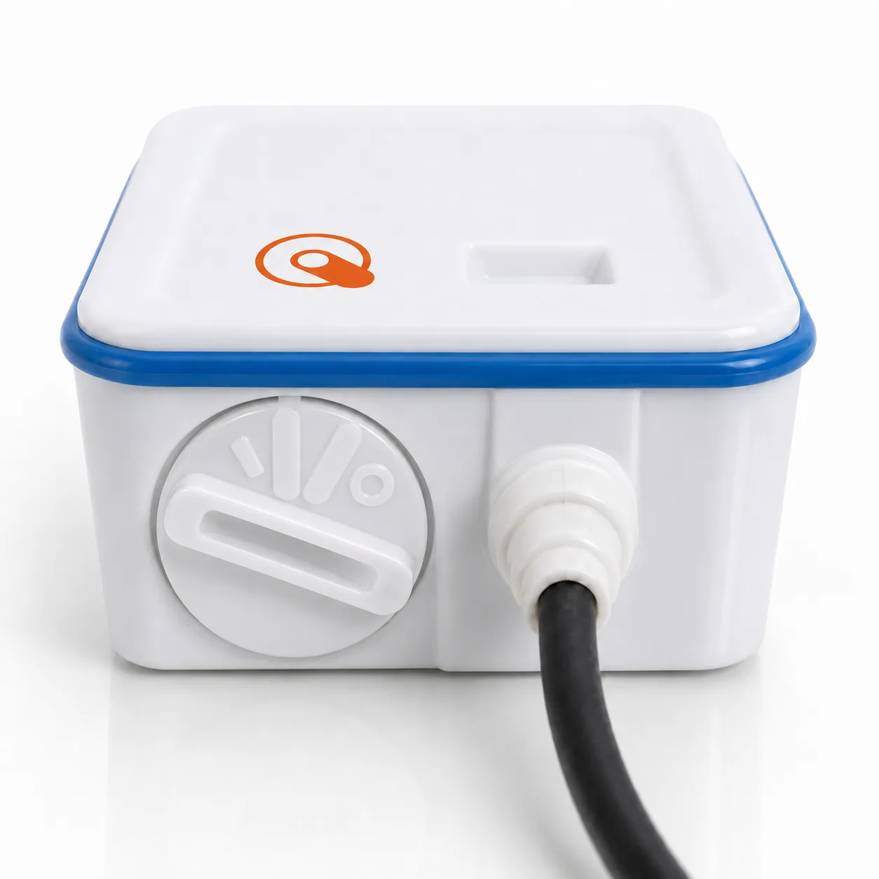 Nano SPY TH High Accuracy — bottom view with sealed black cable gland and battery lock