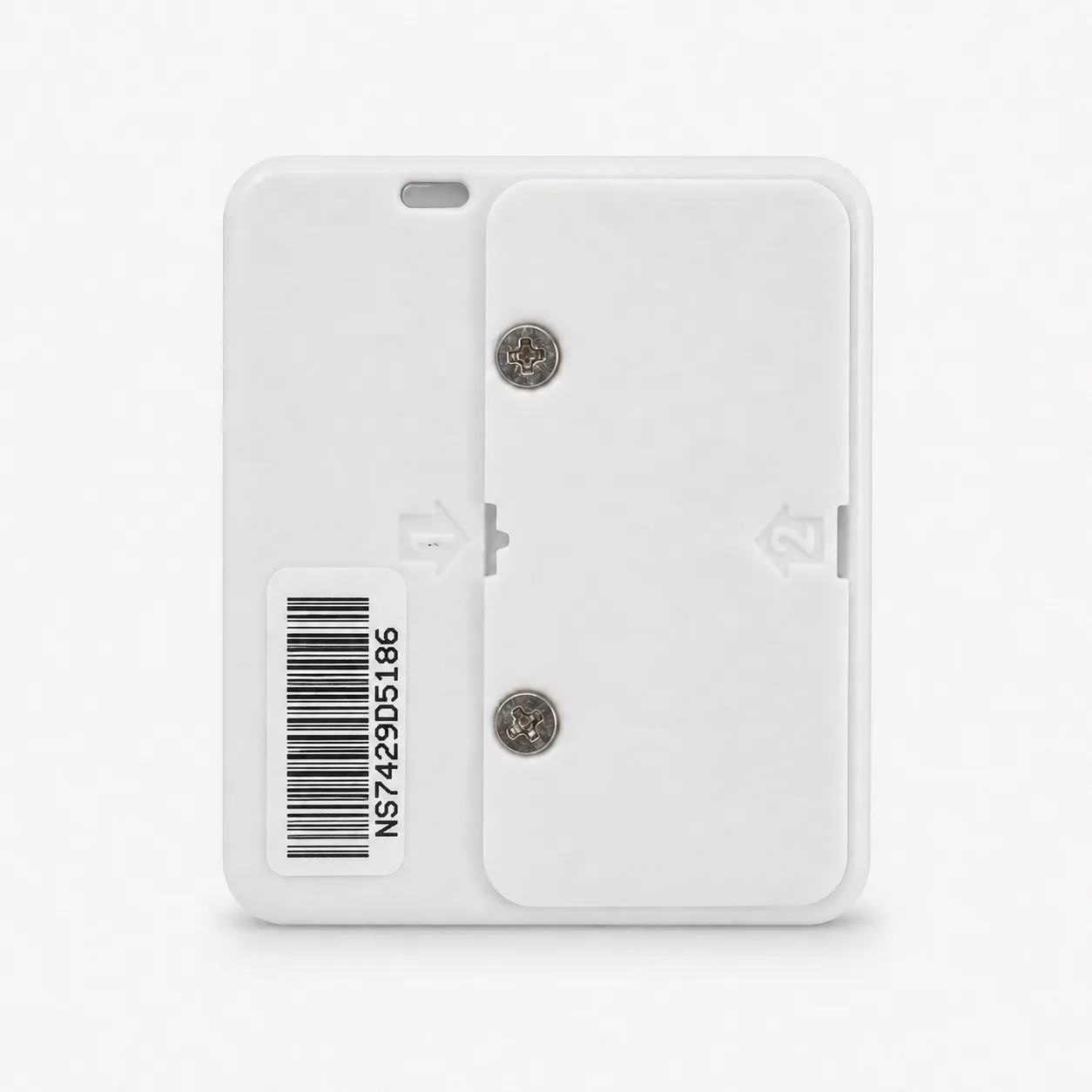 Nova SPY Digital — back view with battery lid and screw-down lid